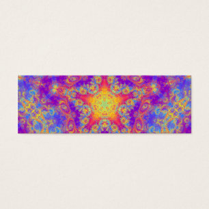 Cartes De Visite Art lumineux de kaléidoscope de remous de couleur