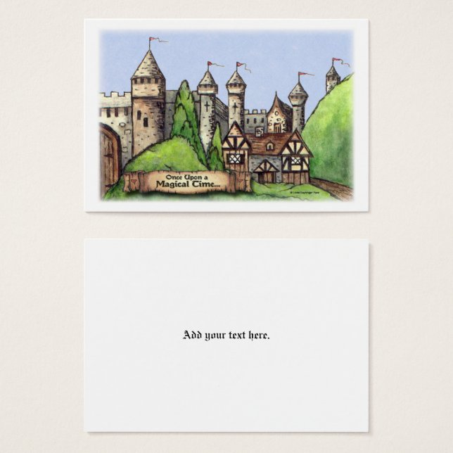 Cartes De Visite Art Renaissance Village (Devant & derrière)