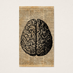 Cartes De Visite Art vintage de dictionnaire d'illustration