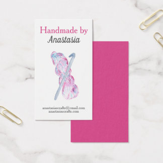 Cartes De Visite Artisanat Crochet Rose