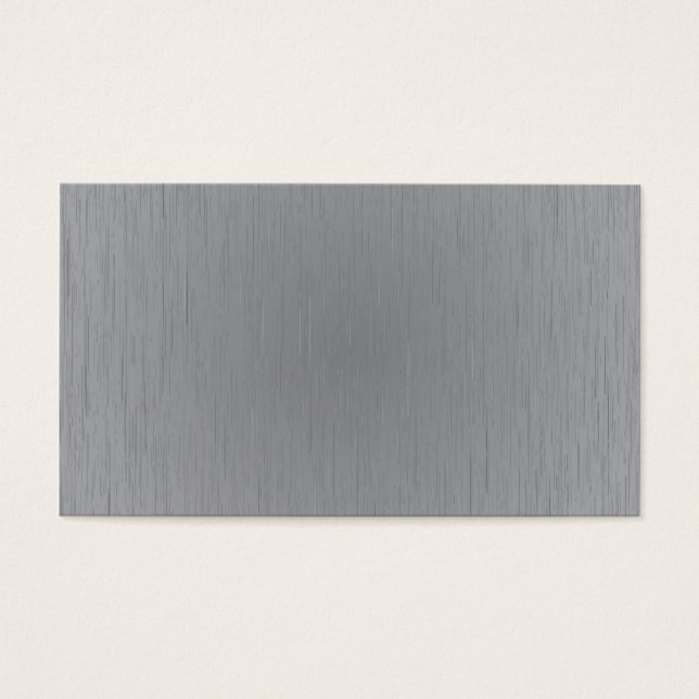 Cartes De Visite Aspect métallique argenté (Devant)