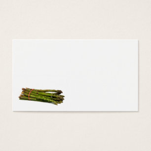 Cartes De Visite asperge de nourriture