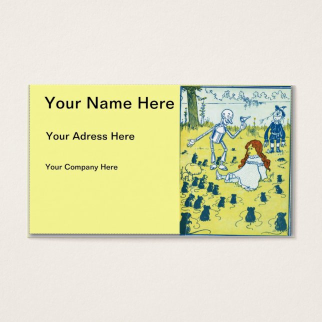Cartes De Visite Assistant d'Oz (Devant)
