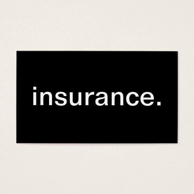 Cartes De Visite Assurance (Devant)