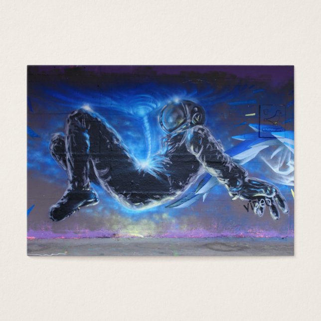 Cartes De Visite Astronaute du graffiti (Devant)