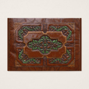 Cartes De Visite ATC simili cuir de relief de ~