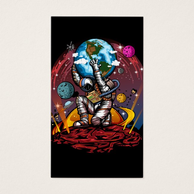 Cartes De Visite Atlas Space Man (Devant)