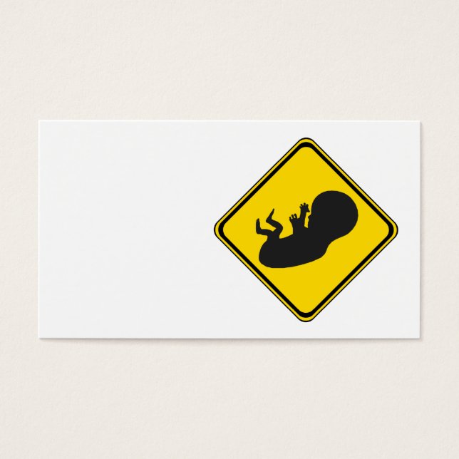 Cartes De Visite Attention : Baby Ahead ! (Devant)