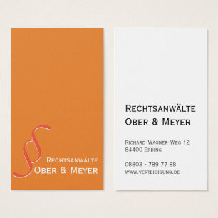 Cartes De Visite Attorney or Notary