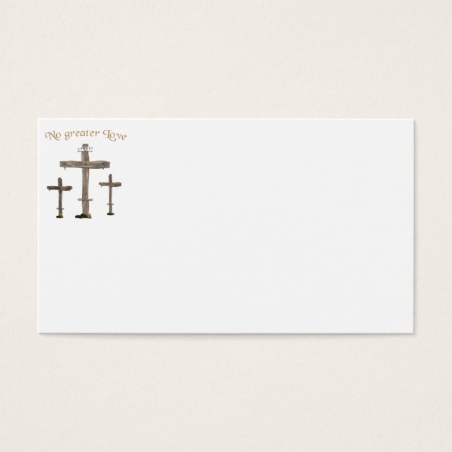 Cartes De Visite aucun amour plus grand (Devant)