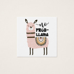 Cartes De Visite Aucun drôle mignon de Prob-Lama