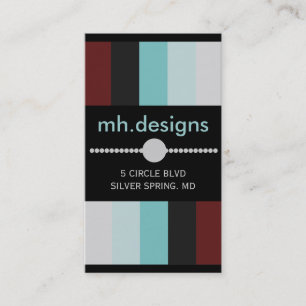 Cartes de visite audacieux de concepteur