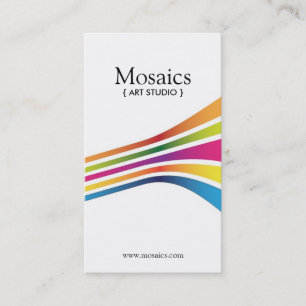 Cartes de visite audacieux et modernes d'artiste