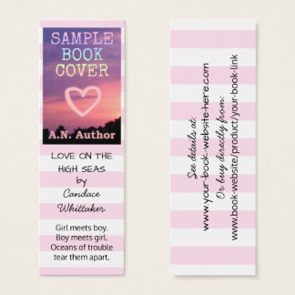 Cartes De Visite Auteur Romance Promotion Signet Stripes