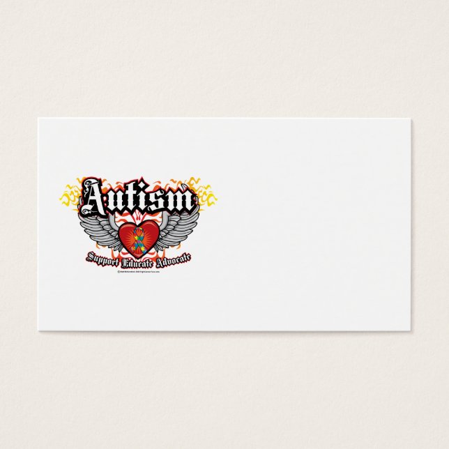 Cartes De Visite Autisme (Devant)