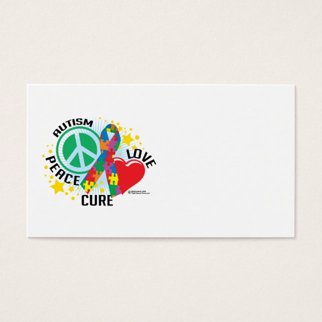 Cartes De Visite Autisme PLC (Devant)