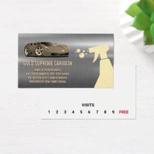 Cartes De Visite Auto Logo Sports Car Metallic Loyalty