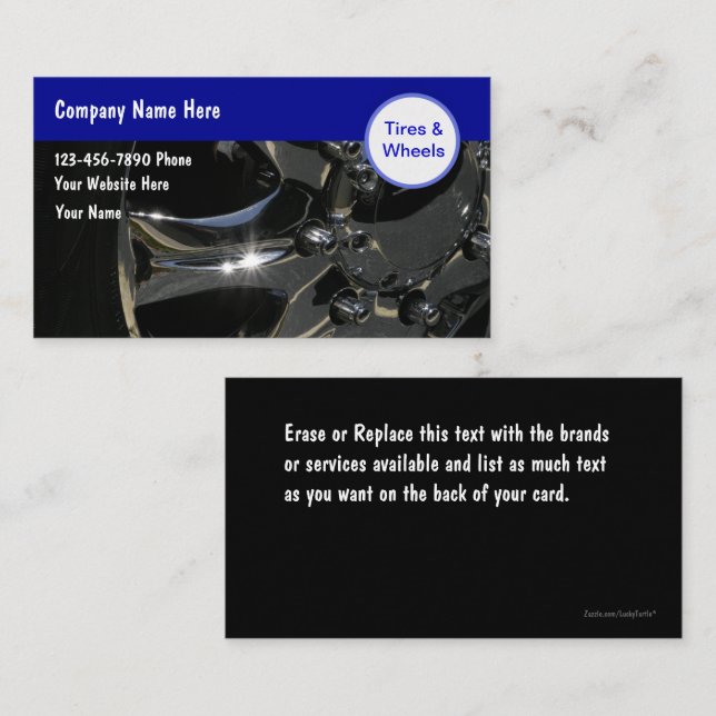 Cartes de visite automatiques (Devant / Derrière)