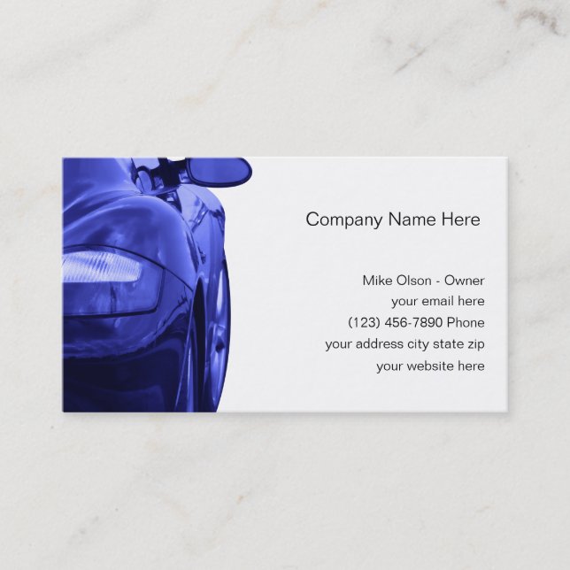 Cartes de visite automobiles (Devant)