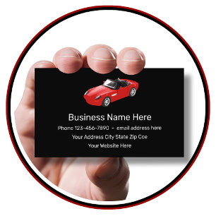 Cartes de visite automobiles