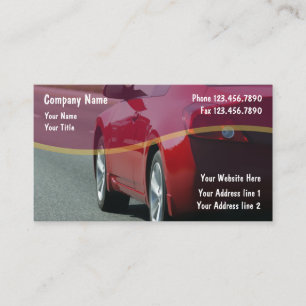 Cartes de visite automobiles