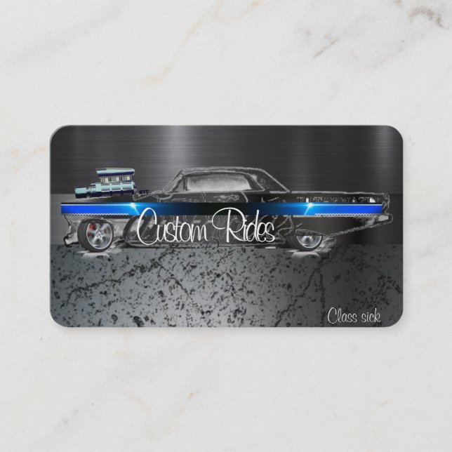 Cartes de visite automobiles classiques (Devant)