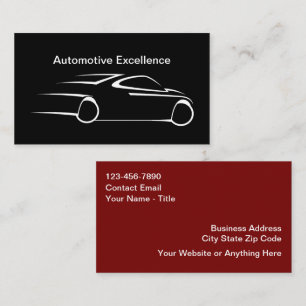Cartes de visite automobiles cool