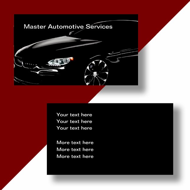 Cartes de visite automobiles Cool classiques (Créateur téléchargé)