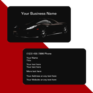 Cartes de visite automobiles cool Exotique voiture