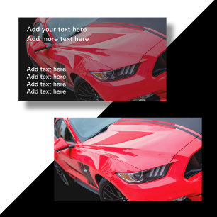 Cartes de visite automobiles doubles faces Cool