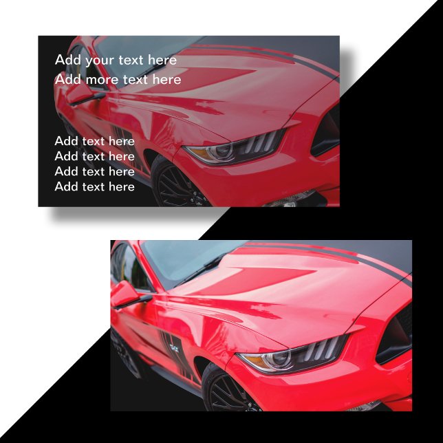 Cartes de visite automobiles doubles faces Cool (Créateur téléchargé)