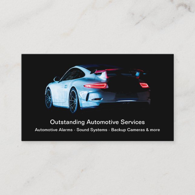 Cartes de visite automobiles modernes et cool (Devant)