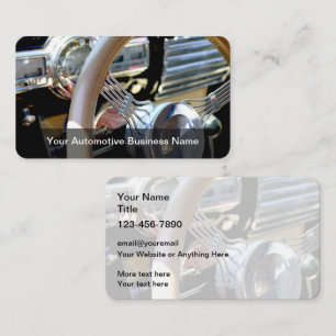 Cartes de visite automobiles rétro les plus cool