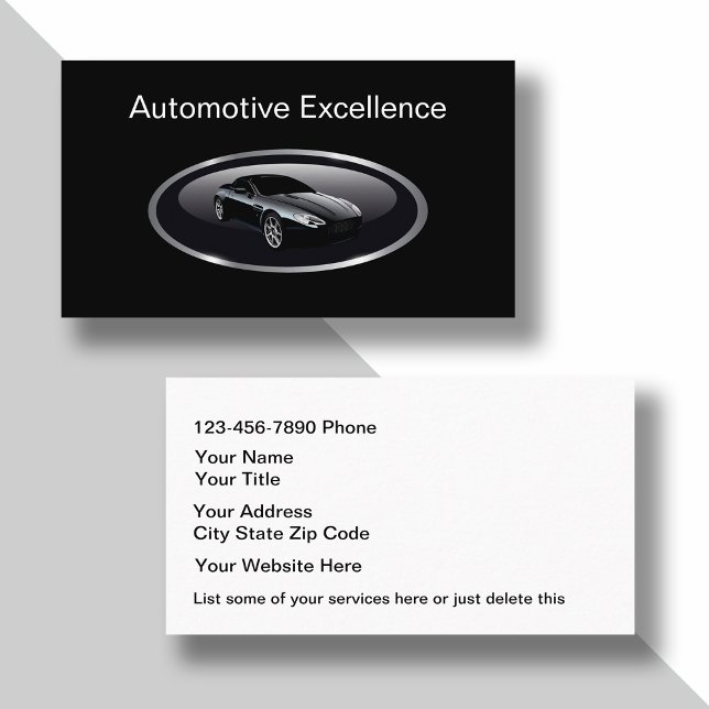 Cartes de visite automobiles tendance (Créateur téléchargé)