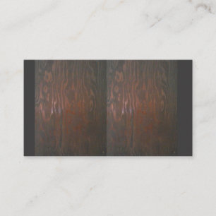 Cartes de visite avec conception de tôle en bois