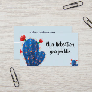 Cartes de visite avec les cactus mignons