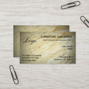 Cartes de visite avec logo en marbre classique