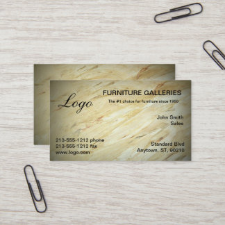 Cartes de visite avec logo en marbre classique