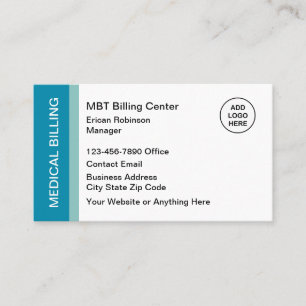 Cartes de visite avec logo moderne pour la factura