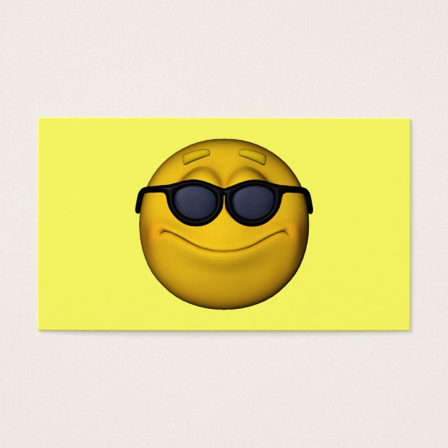 Cartes De Visite Avec lunettes de soleil (Devant)
