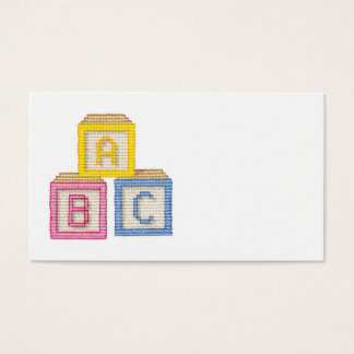 Cartes De Visite Baby Blocks