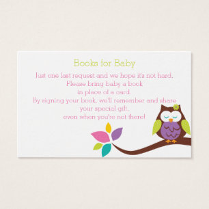 Cartes De Visite Baby shower DE DEMANDE DE LIVRAISON D'UNE BOÎTE