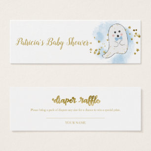 Cartes De Visite Baby Shower de l'Halloween Fantôme Charmant Tirage