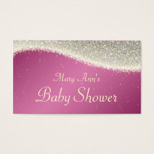 Cartes De Visite Baby shower Favoriser Tag Éblouissant Étincelles R