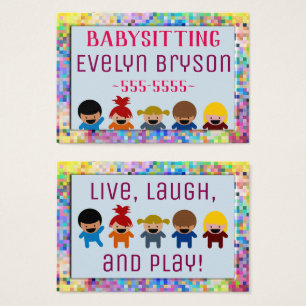 Cartes De Visite Baby-sitting