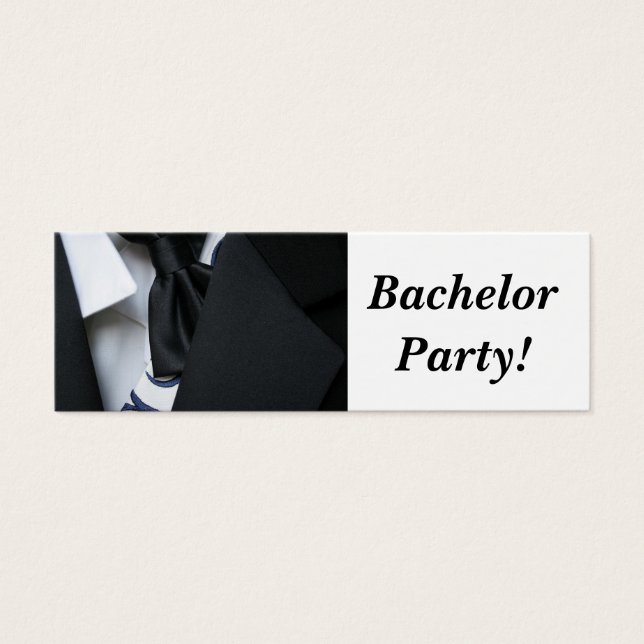 Cartes De Visite Bachelor Party (Devant)