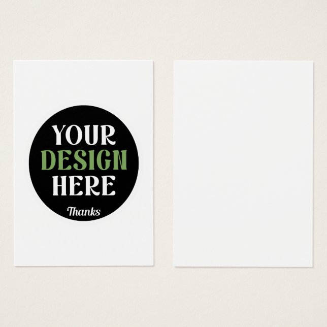 Cartes De Visite baiser personnalisé, unique, élégant et minimalist (Devant & derrière)