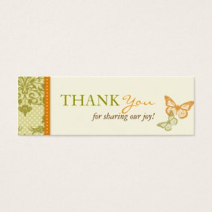 Cartes De Visite Baisers à papillon charmant TY Skinny Card