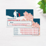 Cartes De Visite Balade avec Snowman Noël Party Raffle Billets<br><div class="desc">Ajoutez un peu de plaisir à votre fête de Noël cette année avec ces "Promenades avec les billets de Raffle de Noël de Snowman". Parfait pour les fêtes avec famille et amis,  fêtes de Noël,  événements corporatifs,  événements de bienfaisance,  etc.</div>