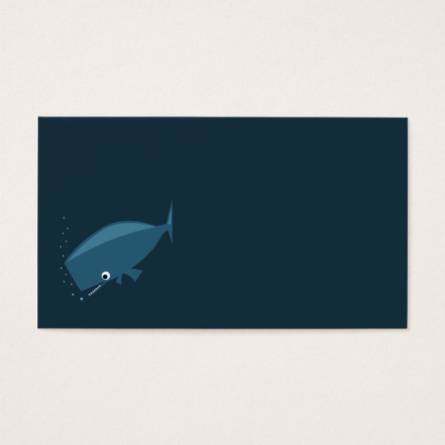 Cartes De Visite Baleine simple (Devant)